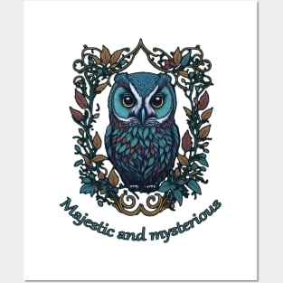 baby owl Posters and Art